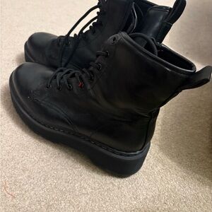 Black Leather Men's Boots